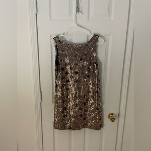 Zara knit v-back sequin dress